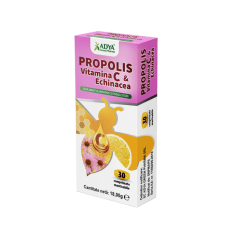 Propolis & Vitamina C & Echinacea, 30 comprimate,  Adya Green Pharma