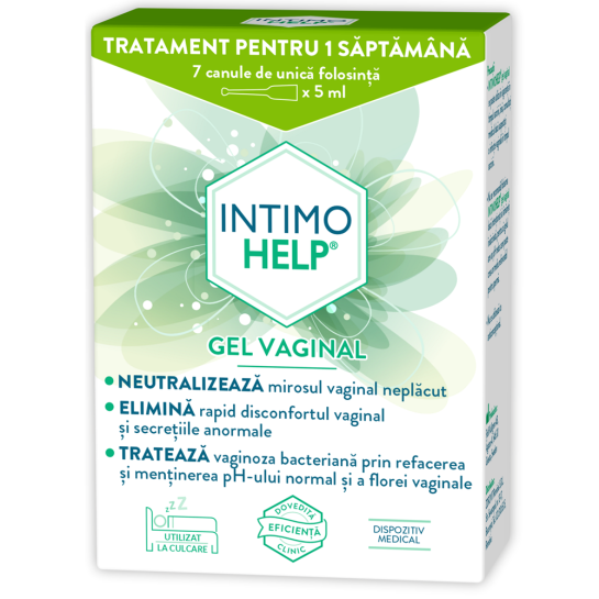 Intimohelp, gel vaginal, 7 canule x 5ml, Zdrovit