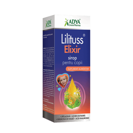 Lilituss elixir sirop copii 180ml, Adya Green Pharma