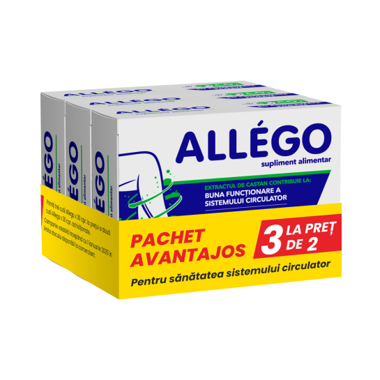 Allego, pachet promotional 3 la pret de 2, Fiterman Pharma