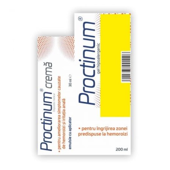 Proctinum crema 30ml + Gel hipoalergenic 200ml, Zdrovit