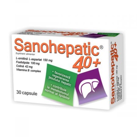 Sanohepatic 40+, 30 capsule, Zdrovit 