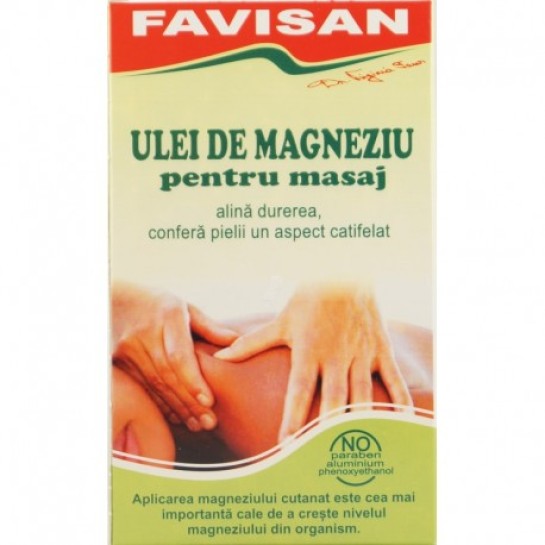 Ulei de magneziu pentru masaj, 125ml, Favisan