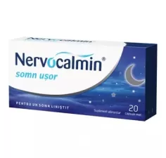 Nervocalmin somn usor, 20 capsule, Biofarm