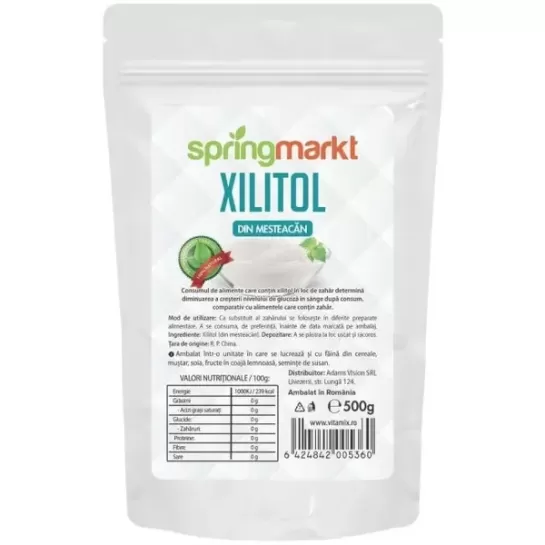 Xilitol din mesteacan (zaharul din mesteacan), 500g, Springmarkt
