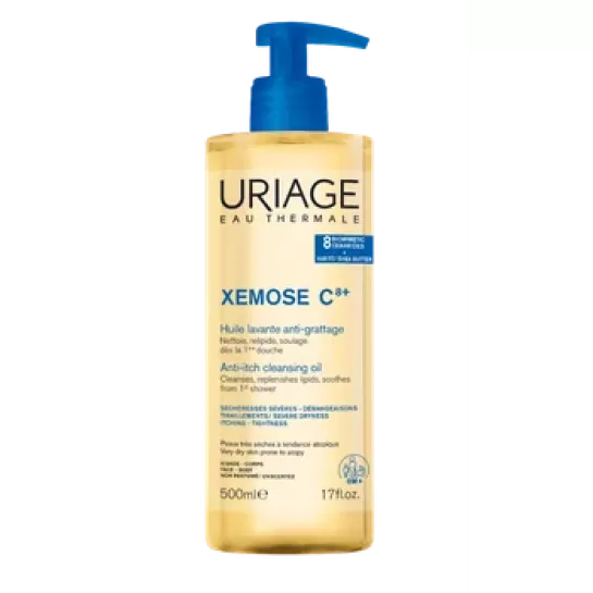 Uriage Xemose C8+, Ulei de curatare anti-prurit, 500ml