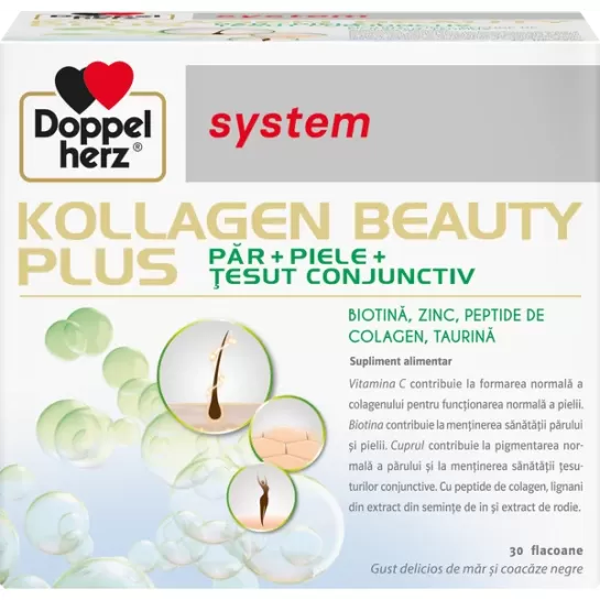 System kollagen beauty plus, 30 flacoane, Queisser