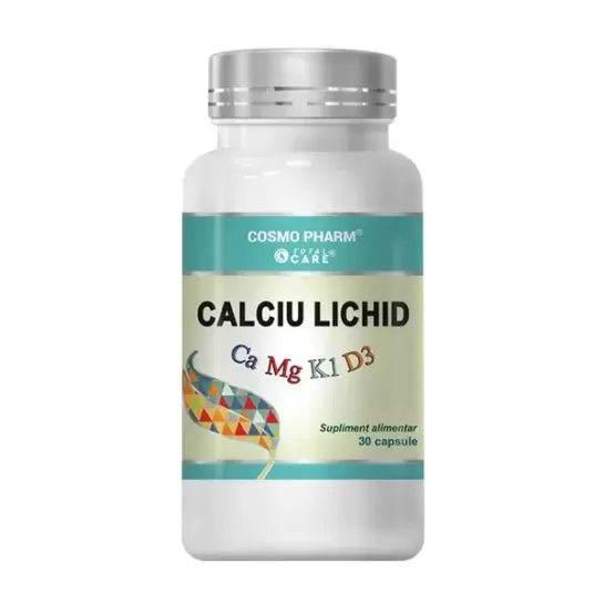 Calciu lichid, 30 capsule, Cosmopharm
