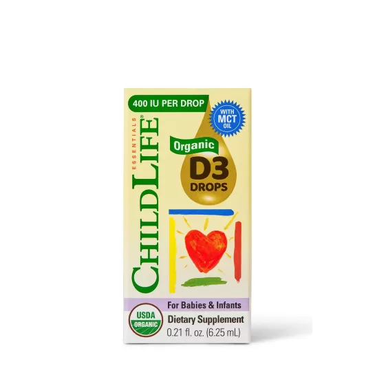 Organic Vitamin D3 400UI, 6.25ml, Secom