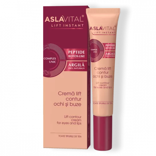 Aslavital Cremă Lift Contur Ochi și Buze, 15ml  (102)