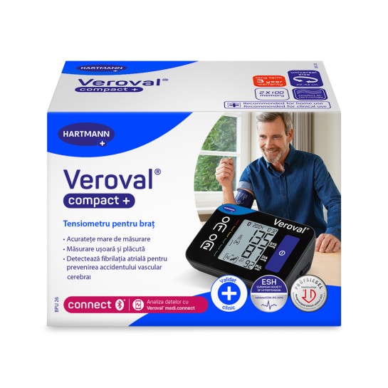 Veroval® compact + Tensiometru de brat BPU26, Hartmann