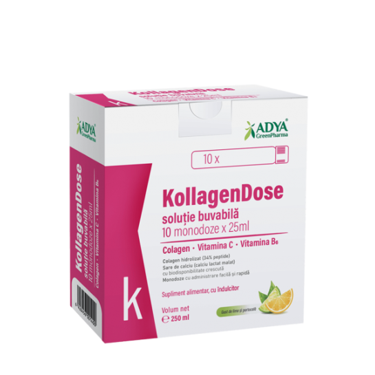 KollagenDose solutie buvabila 25ml x 30monodoze, Adya Green Pharma