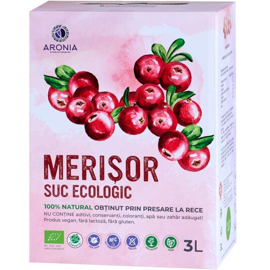 Suc Pur de Merișor 3L Eco, Aronia Charlottenburg