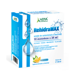 Rehidramax, solutie buvabila 25 ml x 10 monodoza, Adya Green Pharma