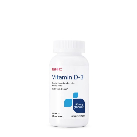 Vitamin d3 50mcg (2000ui),  180 tablete, GNC