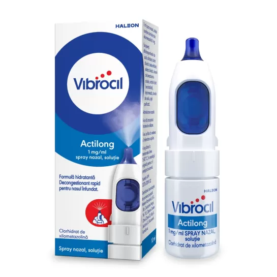 Vibrocil Actilong spray nazal, soluţie, 1mg/ml, 10ml, Haleon