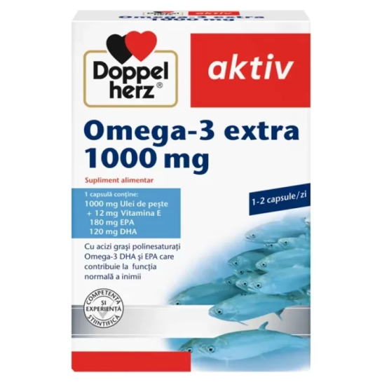 Doppelherz Aktiv Omega 3 Extra 1000mg, 120 capsule