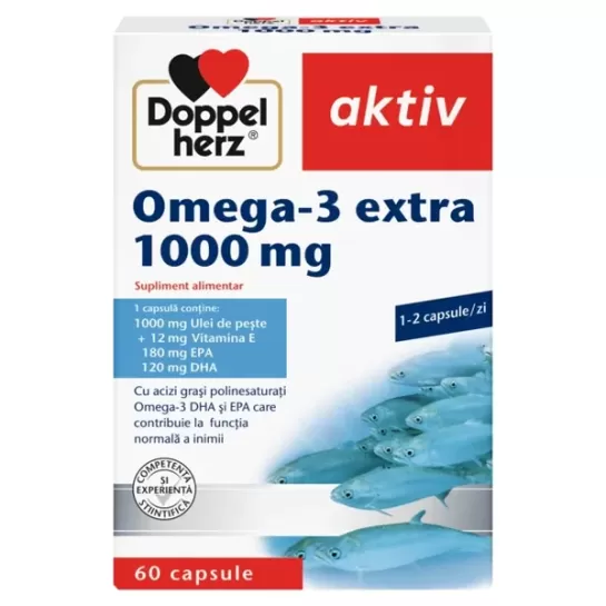 Doppelherz Aktiv Omega 3 Extra 1000mg, 60 capsule