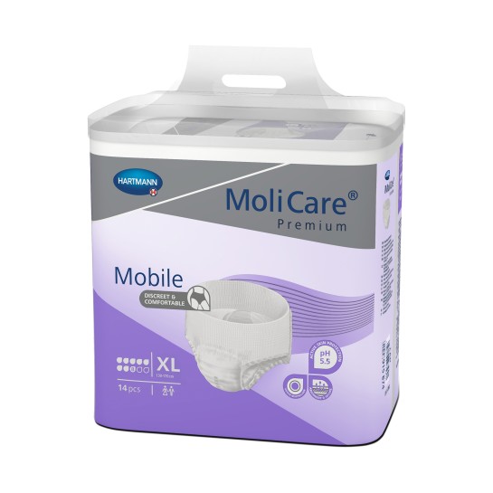 MoliCare Mobile XL , Slip tip scutec pentru incontinenta 8 picaturi, 14 bucati, Hartmann