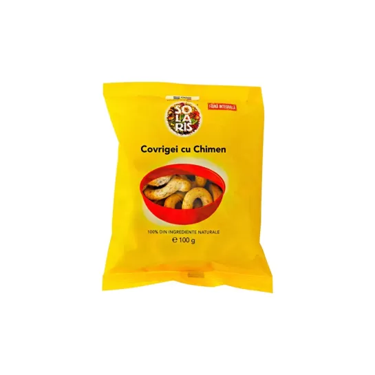 Covrigei faina integrala si chimen 100gr Solaris
