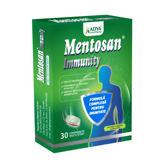 Mentosan immunity, 30 comprimate, Adya Green Pharma
