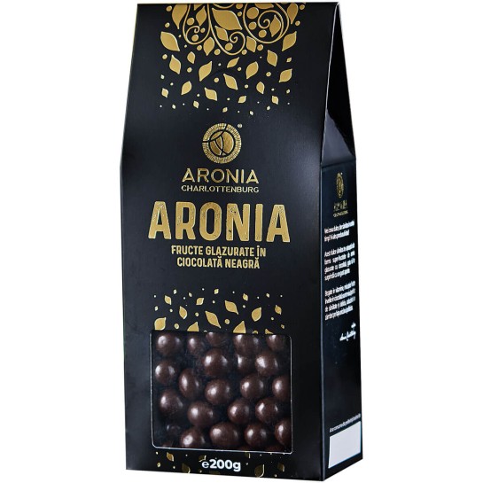 Fructe de Aronia glazurate cu ciocolată, 200g, Aronia Charlottenburg