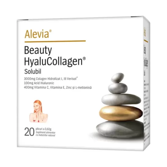 Beauty HyaluCollagen Solubil 20 plicuri, Alevia