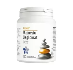 Magneziu bisglicinat Vitamina B6 cu Piperina, 120 capsule, Alevia