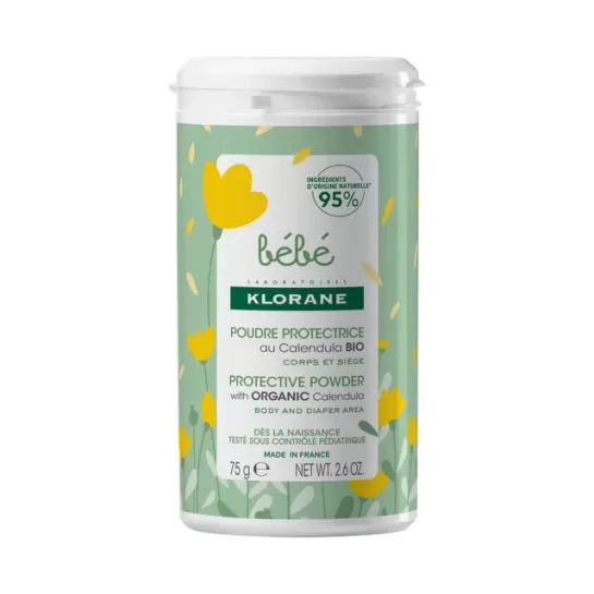 Klorane bebe pudra toaleta protectoare, 75g