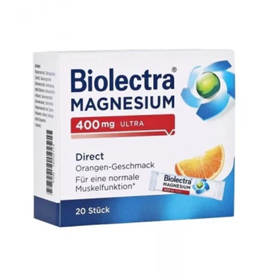 Biolectra Magneziu direct orange 400mg, 20 plicuri