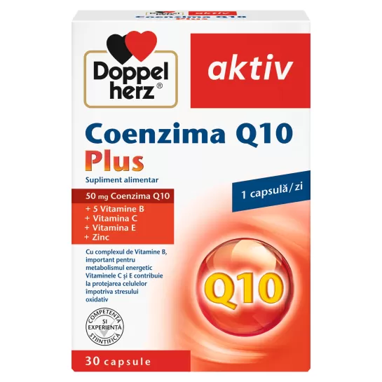 Doppelherz Aktiv Coenzima Q10 Plus, 30 capsule