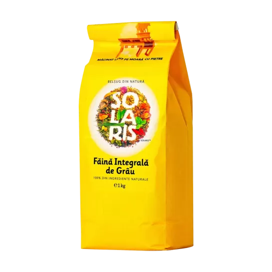 Făină integrală de grau 1kg Solaris