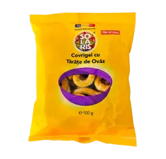 Covrigei faina integrala si tarate de ovaz 100 gr, Solaris