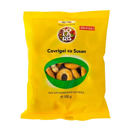 Covrigei faina integrala si susan 100gr, Solaris