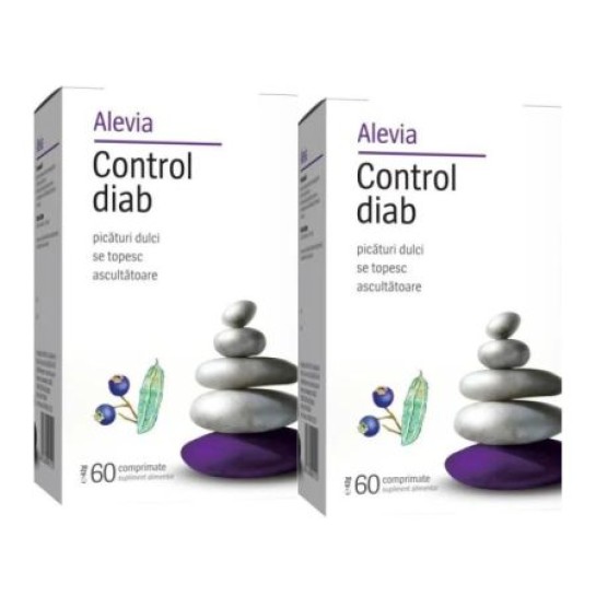 Control diab Pachet promotional 60+60 comprimate, Alevia