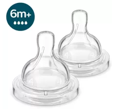 Avent tetina clasic 6m+ debit rapid (SCY764/02), 2 bucati, Philips Avent