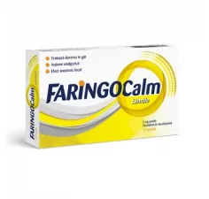 Faringocalm lamaie 3mg, 12 pastile, Terapia