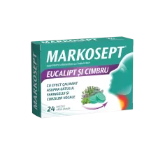 Markosept, 24 pastile fara zahar, Fiterman Pharma