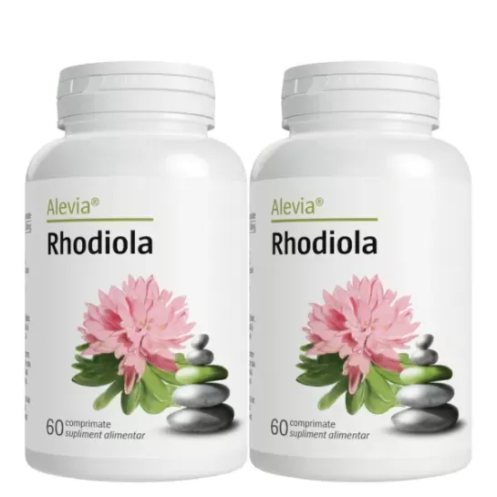 Rhodiola 500mg Pachet 60+60 comprimate, Alevia