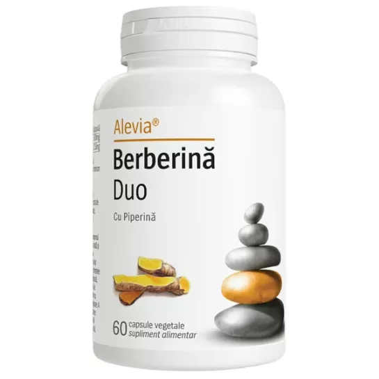 Berberină Duo, 60 capsule vegetale, Alevia