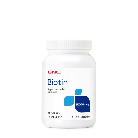 Biotin 5000 mcg 120 capsule, GNC