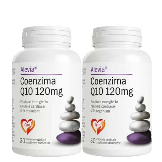Coenzima Q10 120mg Pachet promotional 30+30 capsule vegetale, Alevia