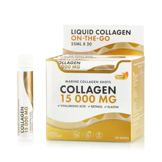 Collagen marin 15000mg lichid hidrolizat 20 fiole buvabile, Swedich Nutra