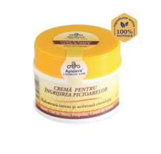 Crema pentru îngrijirea picioarelor cu miere, unt de shea, ceara şi propolis 50ml, Apidava