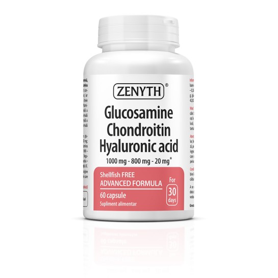 Glucosamine Chondroitin Hyaluronic acid, 60 capsule, Zenyth