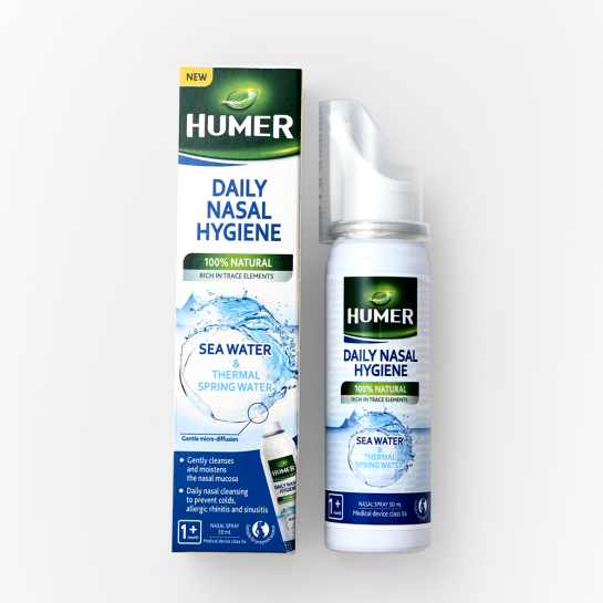 Humer Spray cu apă termală pentru igiena zilnică a nasului, 50ml