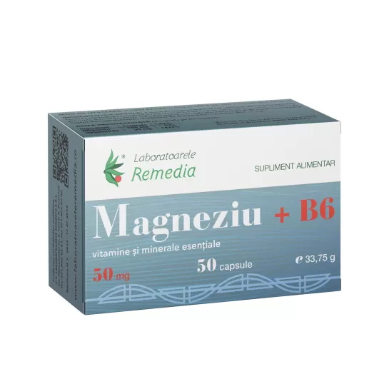 Magneziu +B6 50cps Remedia