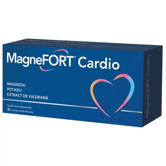 MagneFort Cardio, 30 comprimate filmate, Biofarm
