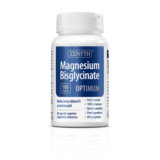 Magneziu Bisglicinat Optimum 900 mg, 60 capsule, Zenyth