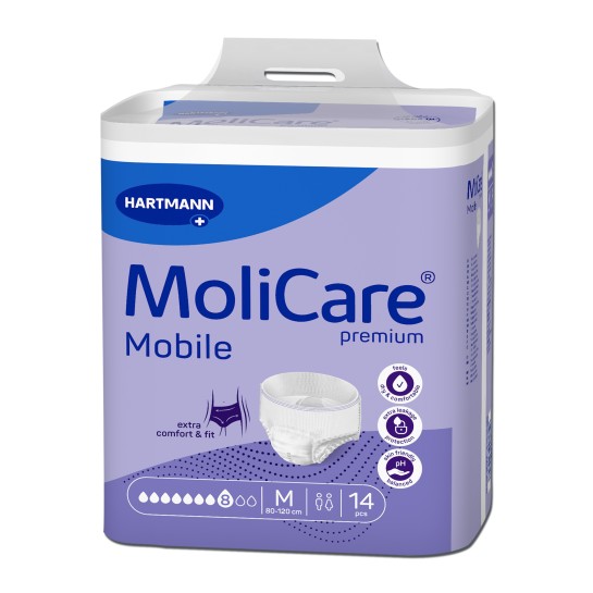 MoliCare Mobile M, Slip tip scutec pentru incontinenta 8 picaturi, 14 bucati, Hartmann